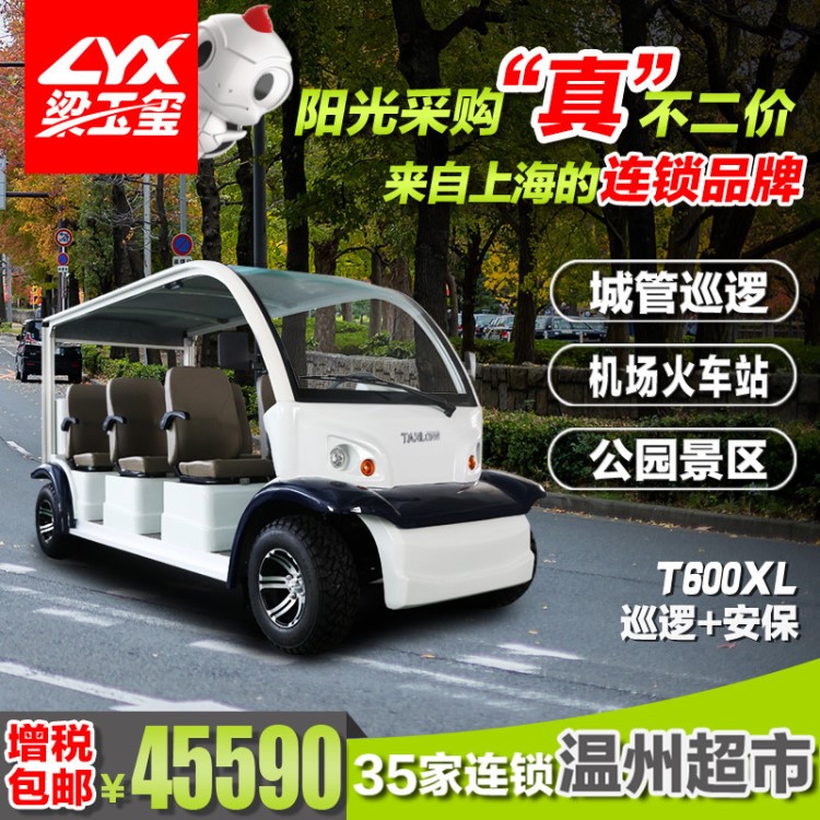 坦龍電動巡邏車保安六座巡邏車物業巡邏觀光車街道電動六座巡邏車