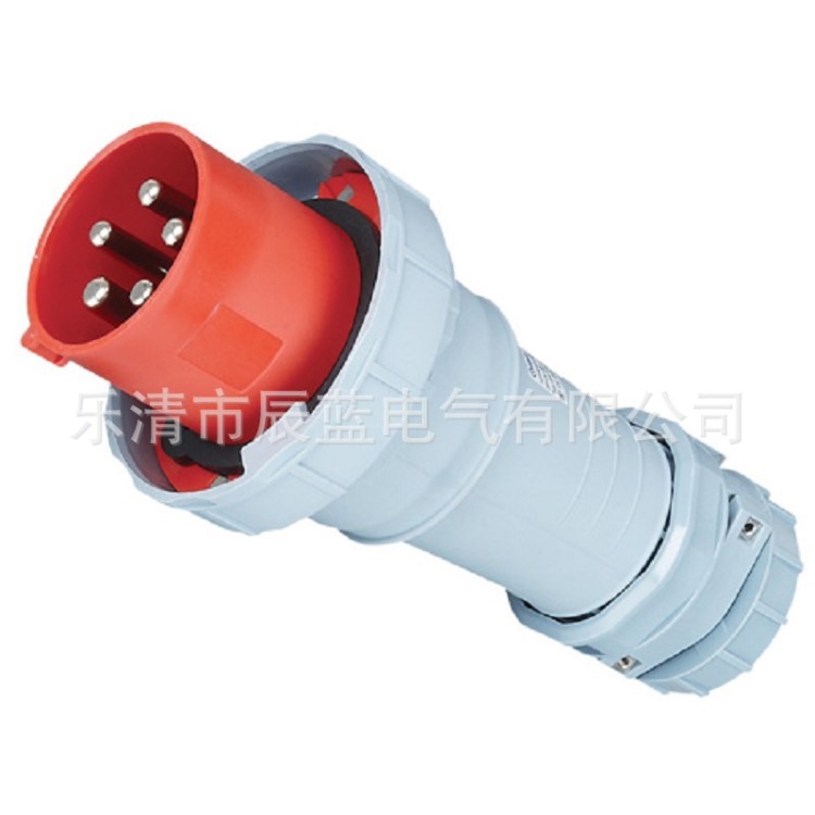 廠家供應(yīng)12工業(yè)防水插頭3P+N+E 415V IP67電纜歐標(biāo)插頭IEC309