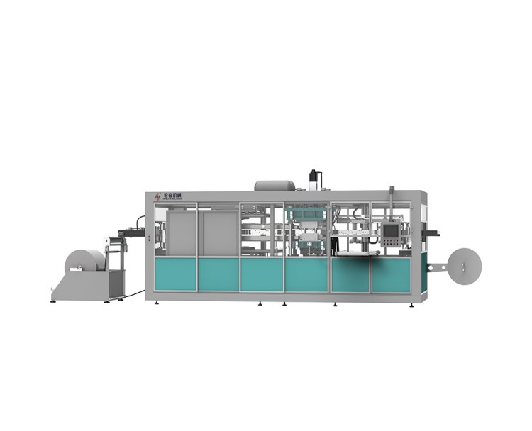 厂家直销模内切PET糕饼西点餐盒正负压多工位塑料片材吸塑成型机