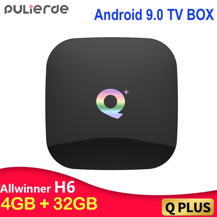 Q+(q plus) H6 4G+32G 安卓9 tv box wifi 電視盒子 網(wǎng)絡(luò) 機(jī)頂盒