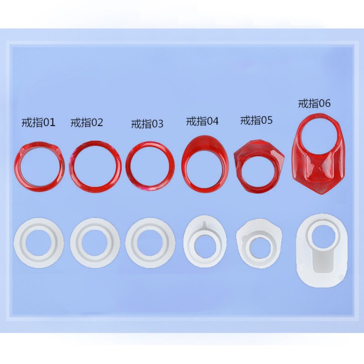 diy戒指硅胶模具 吊坠模具 切面猫耳奇怪形状戒指模具 饰品手镯