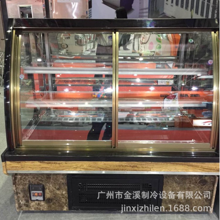 歐式弧形蛋糕柜 前移門(mén)蛋糕柜 慕斯保鮮展示柜 巧克力冷藏柜定制