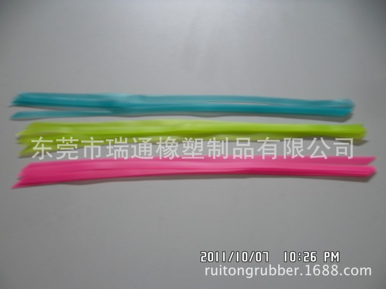 廠家直銷TPR彩色平條TPE彩色彈力帶硅膠泳鏡帶子