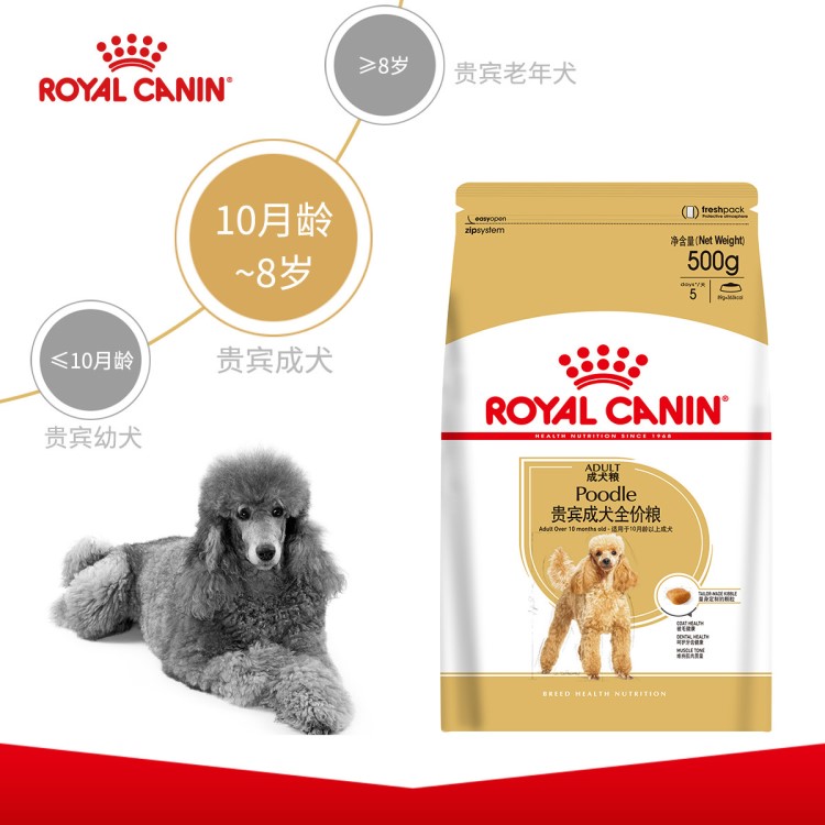 Royal Canin貴賓小型小狗成犬泰迪美毛狗糧PD30/500g一件代發(fā)