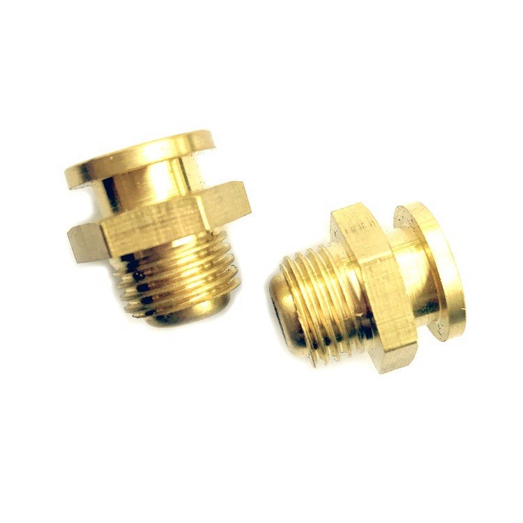 廠家直銷平頭形狀1/4"銅油嘴，平扣式油嘴，精密加工，品質