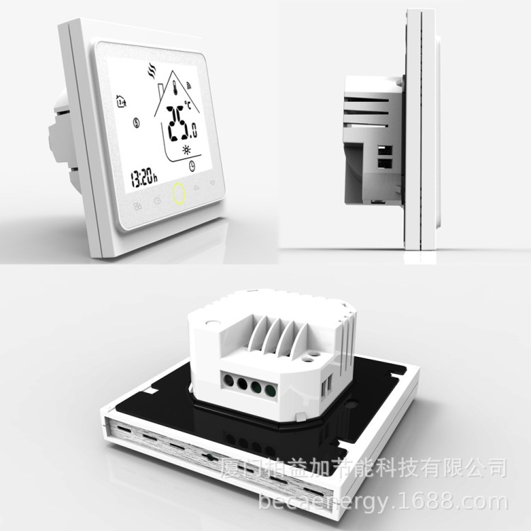 【廠家直銷】BHT-002GBLN電采暖溫控器帶modbus通訊 液晶溫控器