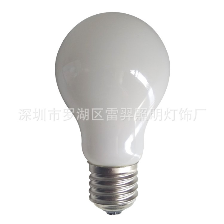 LED全周光球泡燈貼片光源4W線性LED360度發(fā)光燈泡乳白色玻璃燈罩