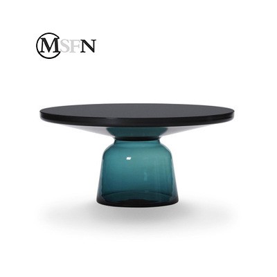 瑪斯菲諾 Bell coffee table創(chuàng)意手工玻璃鈴鐺茶幾邊幾