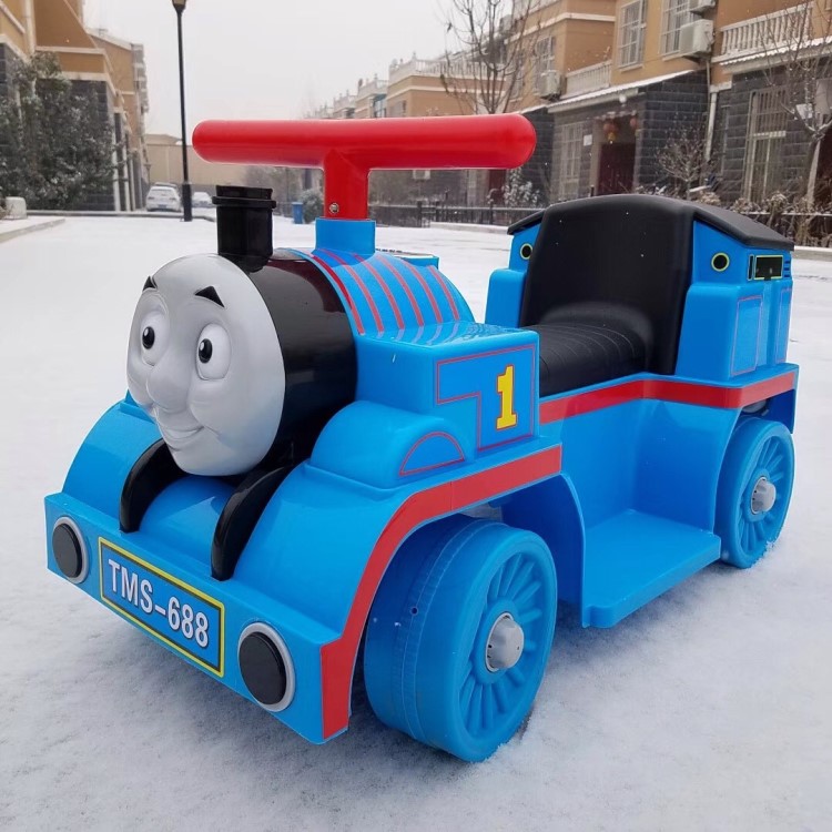 托馬斯小火車(chē)電動(dòng)可坐人 四輪兒童玩具車(chē) 男女寶寶電動(dòng)腳踏車(chē)批發(fā)