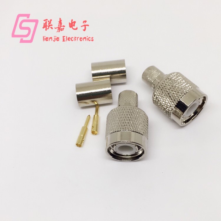 TNC公頭TNCJ-5 50歐姆同軸連接器配RG6/ LMR300電纜 全銅