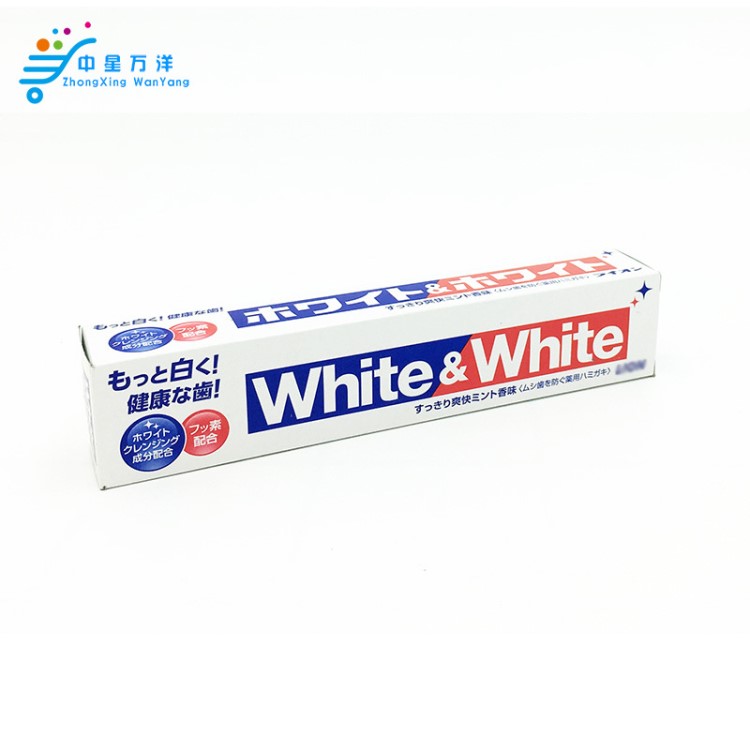 日本原裝 大白牙膏white&white 160g進(jìn)口牙膏