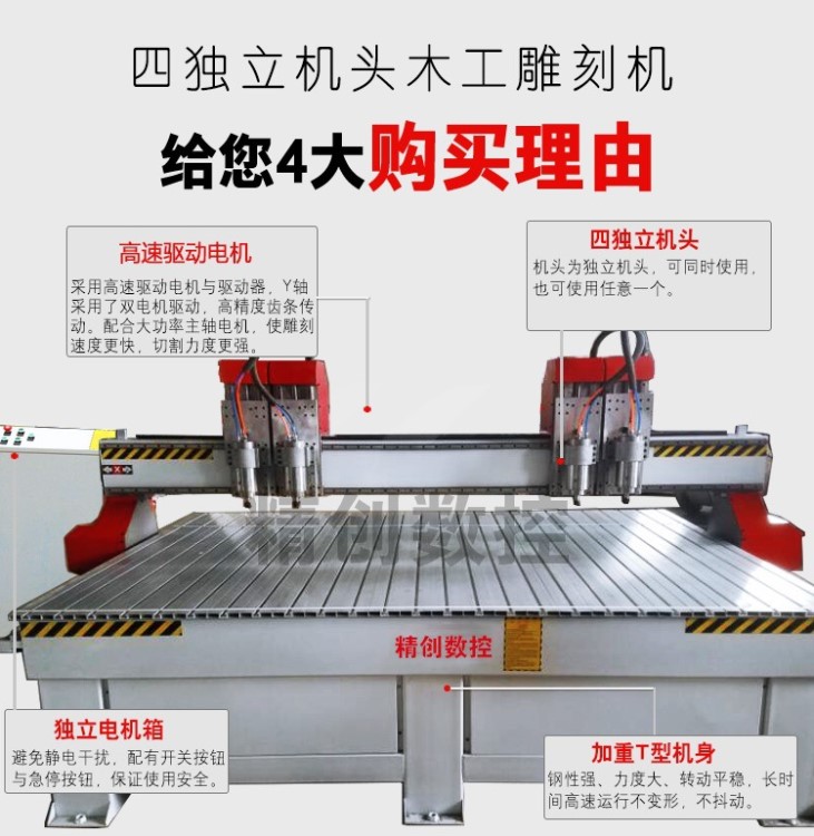 花岗岩1325石材雕刻机 硬质石材刻字机 自动注油器三轴防尘雕刻