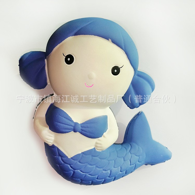 PU慢回彈玩具 Squishy 仿真面包美人魚 兒童擠壓玩具