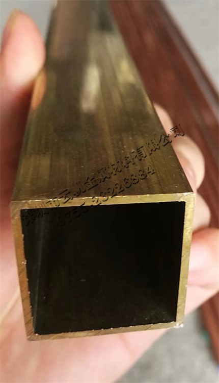 H63黃銅方管 矩形空心方銅管 裝飾扁黃銅管 飾品配件定尺切割