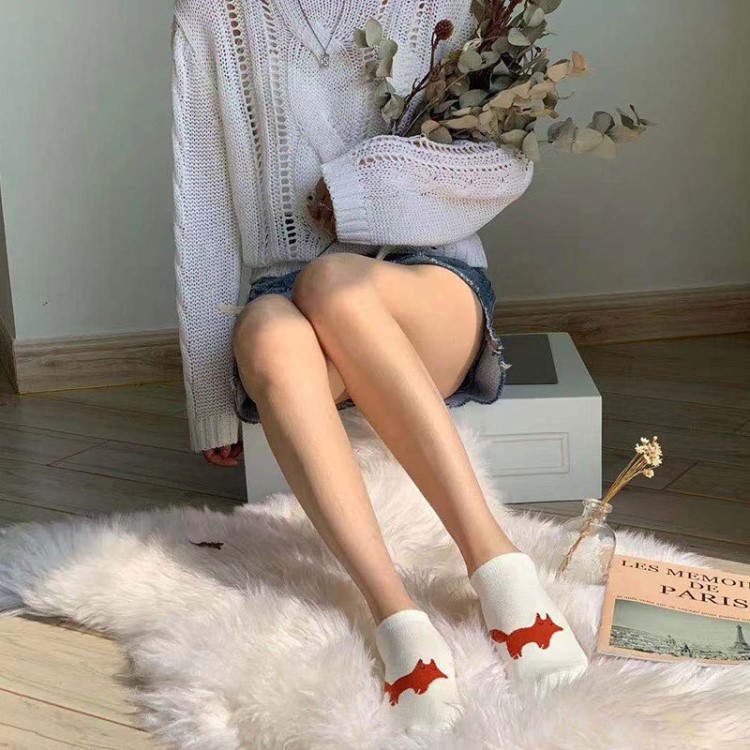 socks襪子男個(gè)性小怪獸短襪女潮ins情侶可愛百搭春夏季動(dòng)物船襪女