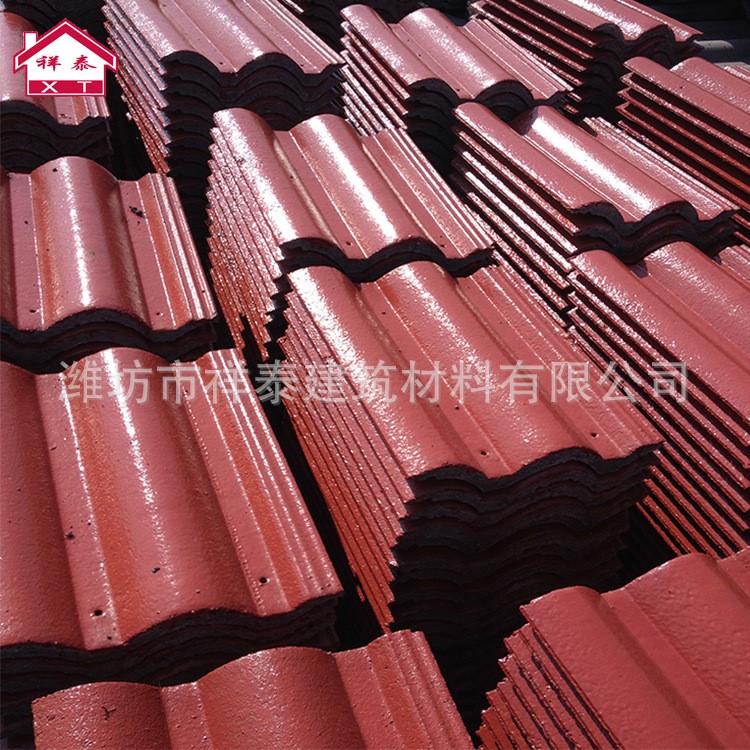 水泥瓦  烤漆英紅瓦   生產(chǎn)銷售威尼斯式大波滾壓水泥瓦