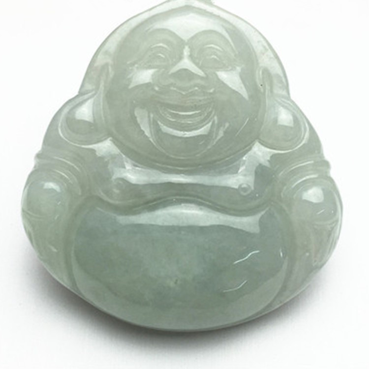 老坑 A料翡翠大佛 3.5ＣＭ油青 　送人佳品