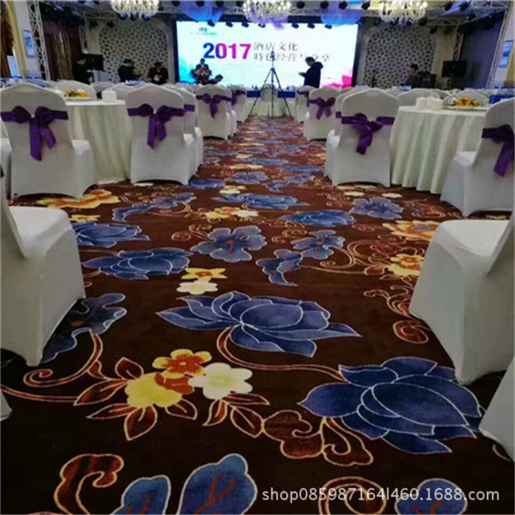 五賓館酒店滿鋪印花提花地毯尼絨印花地毯上門鋪裝家居滿鋪毯