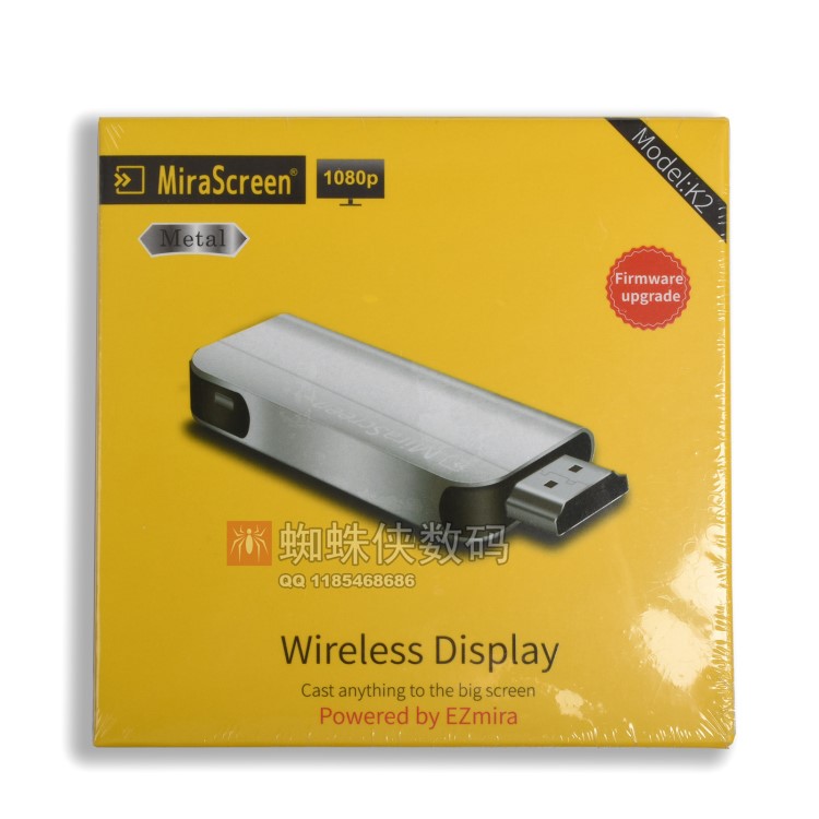 MiraScreen K2 無線推送寶 HDTV 多屏互動 WIFI鏡像 支持IOS 11
