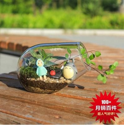 微景觀玻璃擺臺(tái) 裝飾 創(chuàng)意 防輻射瓶 diy 家居辦公花瓶禮品 小炮