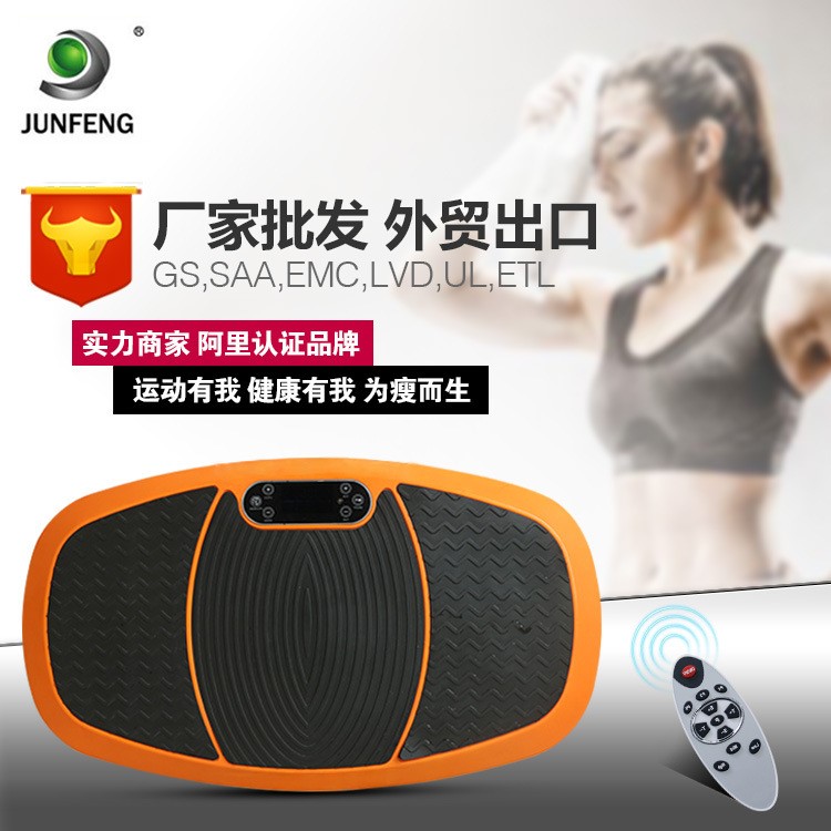 震動站立式抖抖甩脂機 薄款音樂懶人減肥塑身機健身器材定制