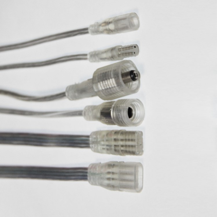 硬燈條防水公母連接器LED硬燈條專用防水公母對接頭