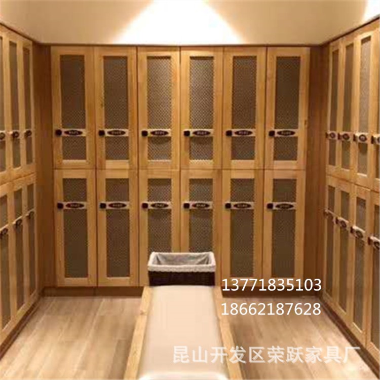 酒店賓館木質(zhì)儲(chǔ)物柜籃球館足球館體育館更衣柜娛樂(lè)場(chǎng)所煤礦工衣柜