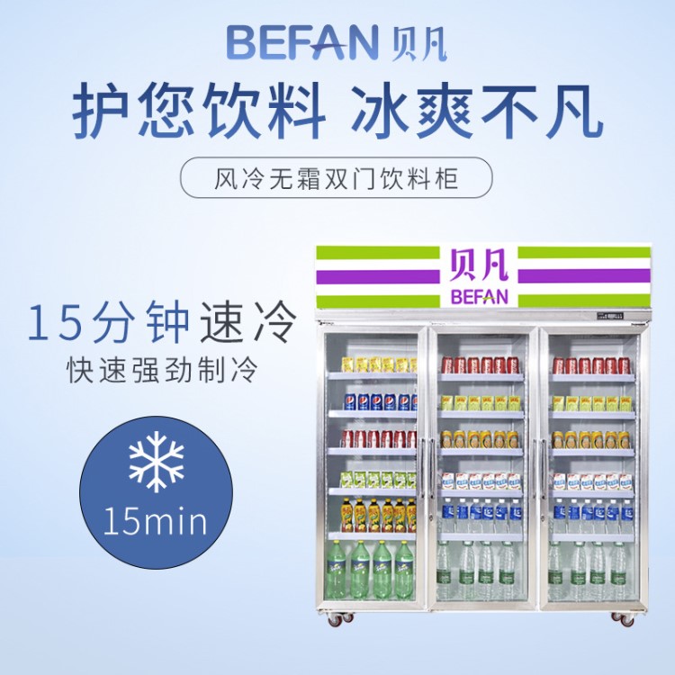 三門冷藏展示柜立式 便利店冷柜超市飲料柜水果保鮮冰柜定制商用