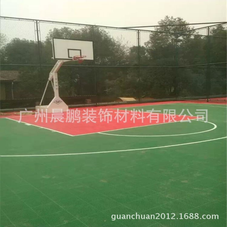 戶外塑膠地板 幼兒園 戶外籃球彈性場塑膠地 安裝方便快捷