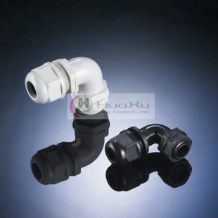 M16*1.5 彎角電纜固定頭|直角防水接頭|90度尼龍電纜接頭格蘭頭