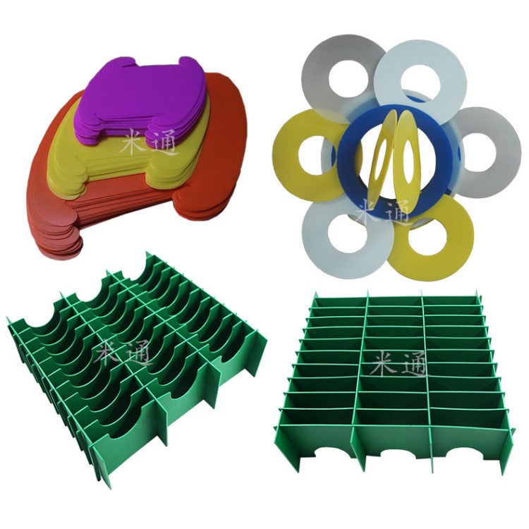 定制高密度pvc发泡板刀卡抗拉伸实心板垫板防潮PP防静电隔板挡卡
