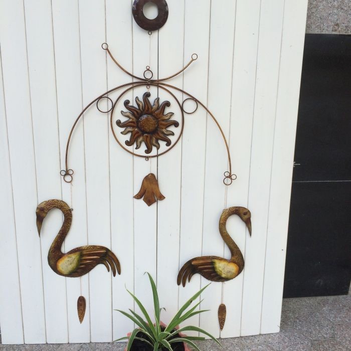 鐵藝工藝品批發 家居陽臺別墅花園擺設 創意動物壁掛  7012