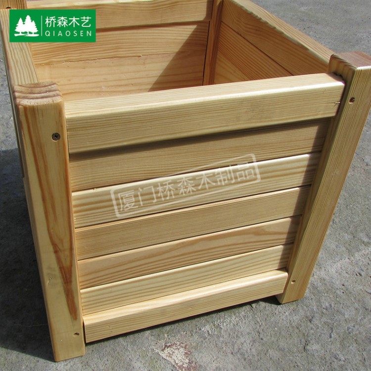 現貨供應戶外 防腐花木箱 田園實木花箱 木制移動花箱