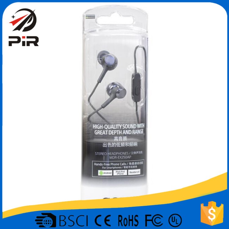 PIR 批发供应MDR-EX250AP入耳式耳机适用于sony/索尼手机线控耳机