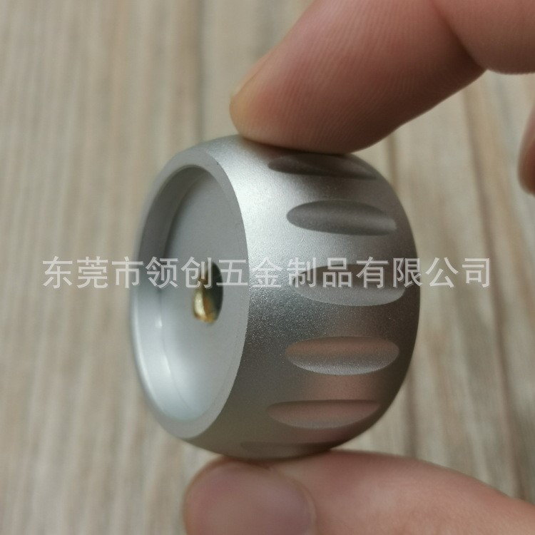 東莞廠家訂做滾花鋁旋鈕加工  鋁件加工表面可氧化著色