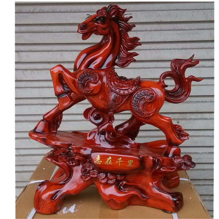 志在千里 馬上發(fā)財(cái) 立馬成功 樹(shù)脂工藝品擺件 開(kāi)業(yè)裝飾禮品批發(fā)