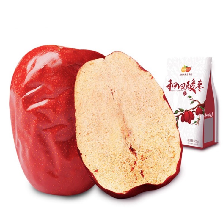 【西域美農(nóng)_和田紅棗500g*2】新疆特產(chǎn)一等大棗駿棗玉棗零食