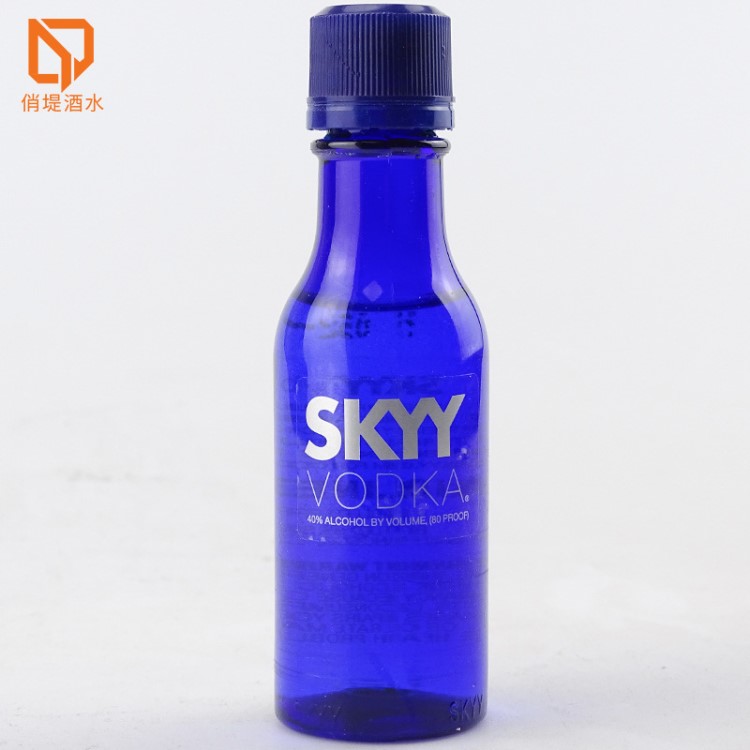 小酒版 美国洋酒 深蓝伏特加 蓝天伏特加 SKYY 50ml塑料瓶