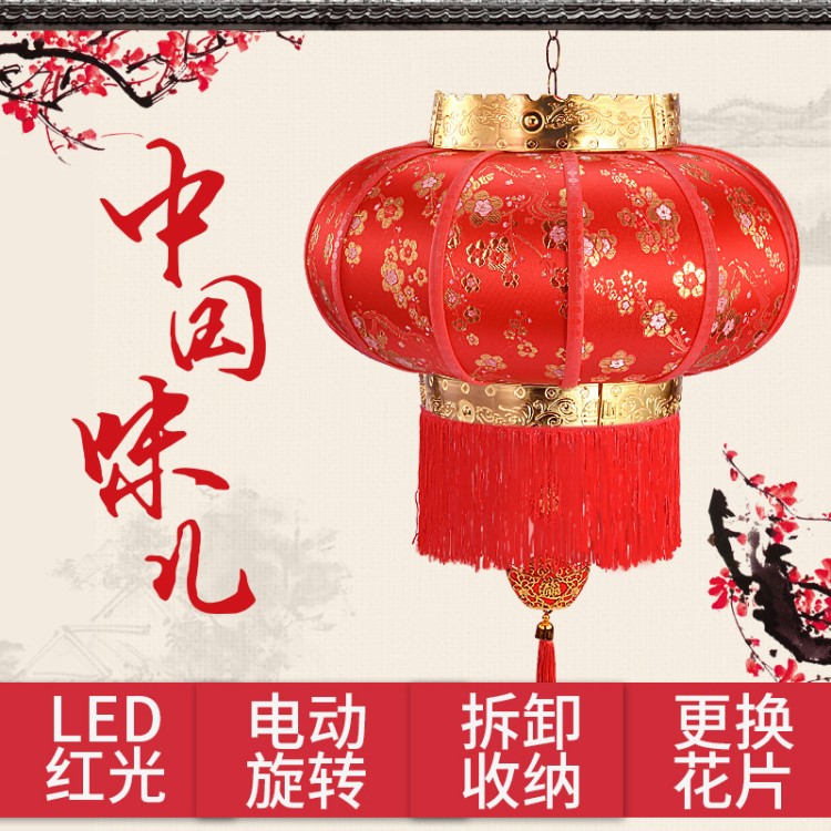 串喆廠家批發(fā)走馬燈led大紅燈籠新年春節(jié)喬遷福字水晶陽(yáng)臺(tái)吊燈