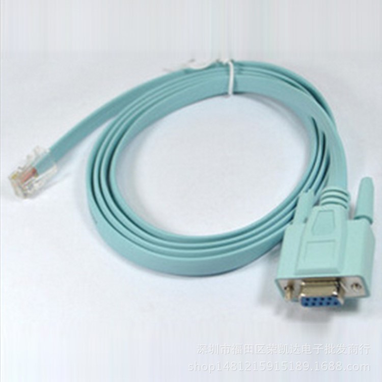 批1.5米 思科console配置線 網(wǎng)線/COM口 RJ45轉(zhuǎn)串口線232DB9母