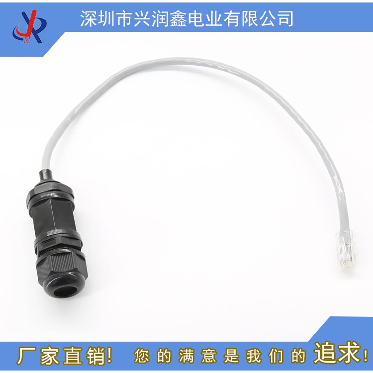 RJ45網(wǎng)絡防水連接器 ；0.4米網(wǎng)絡防水接頭 0.4米RJ45網(wǎng)絡防水接頭