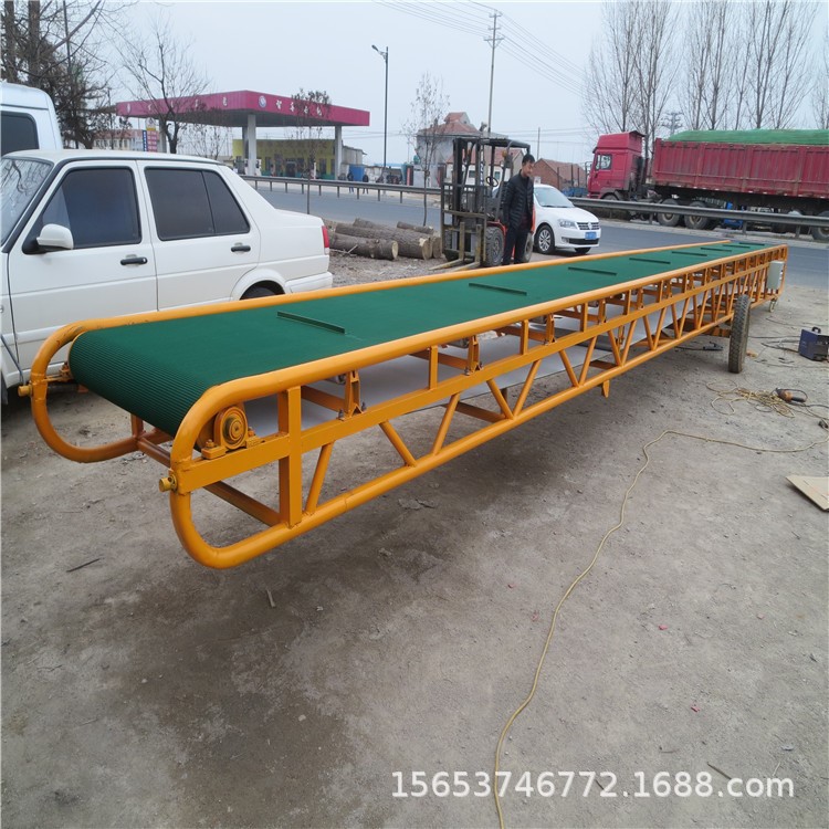 工廠(chǎng)裝卸車(chē)皮帶機(jī)可移動(dòng)皮帶輸送機(jī)徐州貨車(chē)卸料皮帶機(jī)