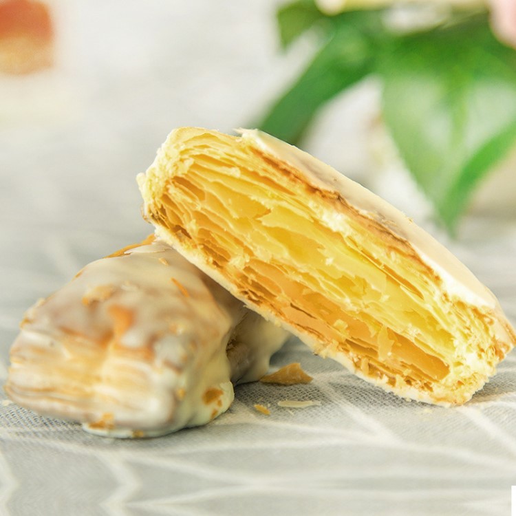 辦公室零食千層酥松塔餅干128g/盒 蔓越莓花生榛子味休閑食品批發(fā)