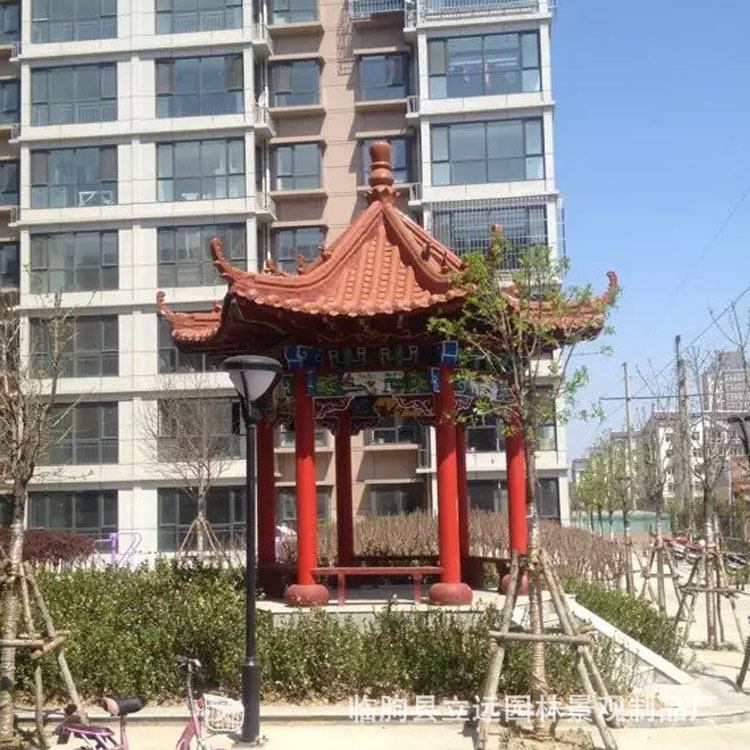 生態(tài)木涼亭 公園小區(qū) 別墅庭院 亭子木屋 定制四角六角亭