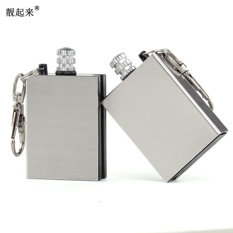 防水萬次火柴廣告LOGO定制創意禮品不銹鋼  打火機萬次火柴批發