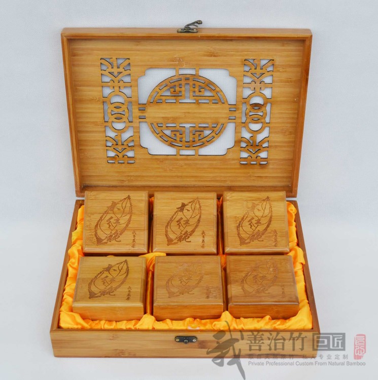 竹盒 茶葉包裝 禮品包裝竹盒 雕刻竹盒 鏤空竹盒 工藝禮盒 定做