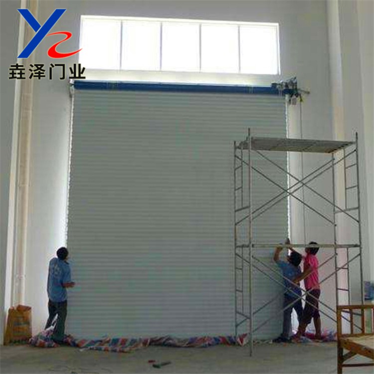 加工制作彩鋼板卷簾門 工業防火電動卷閘門 工業快速自動卷簾門