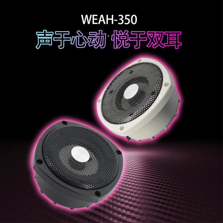 會議室天花吸頂音箱景觀音響戶外防水廣播無源全頻音箱WEAH-350白