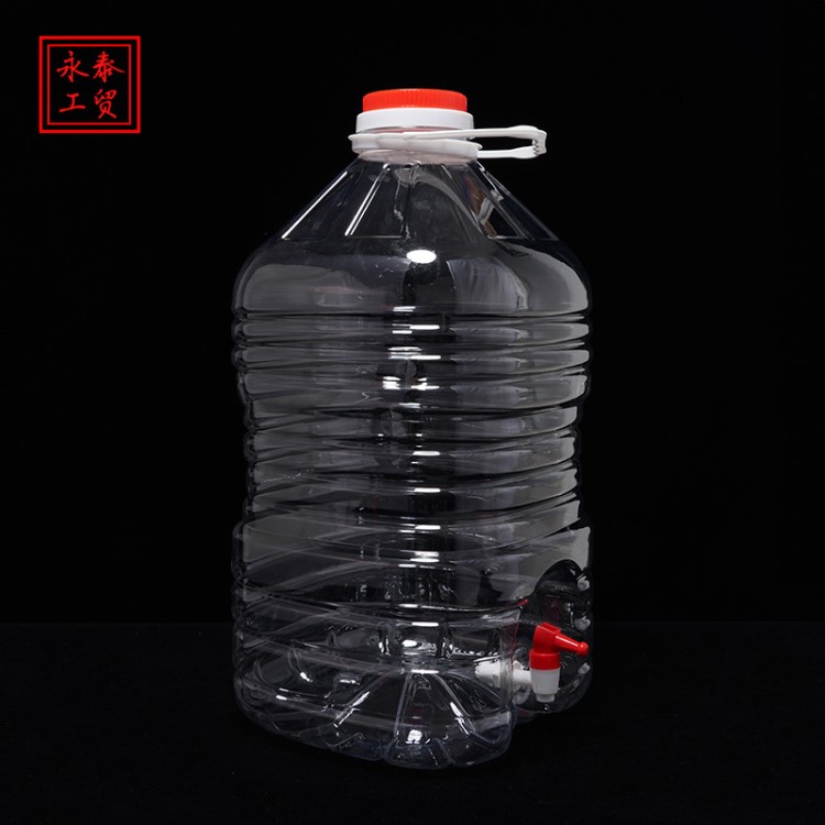 食用油塑料桶 批發(fā) 18L 水嘴桶 pet透明塑料瓶 大色拉油桶