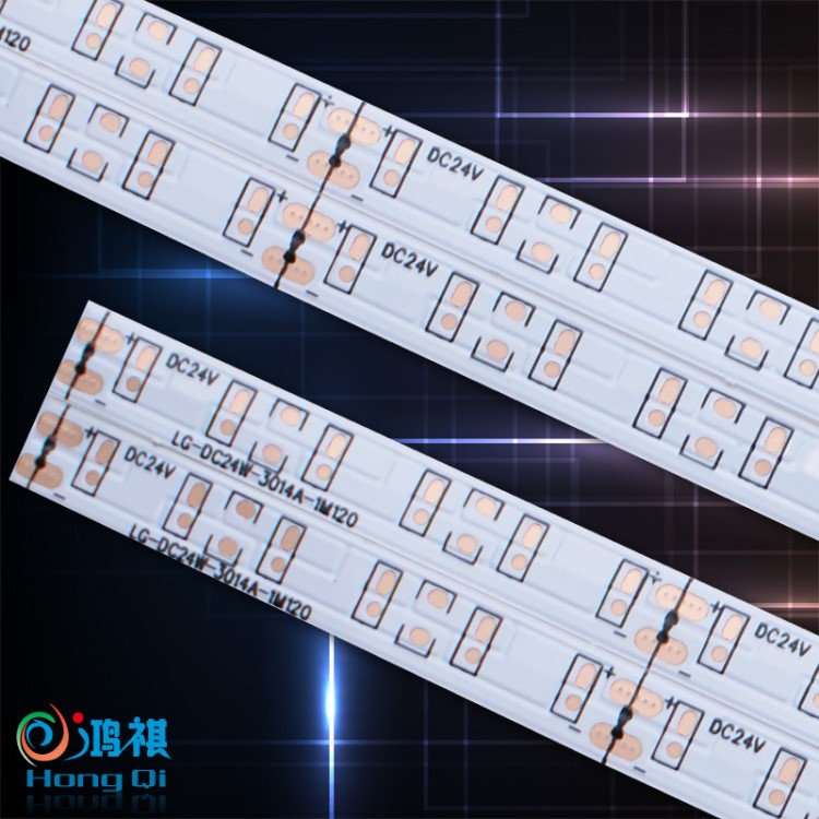 LED柔性PCB燈帶板3014-60燈/PCS-7.5﹡504-24V，庫存多多